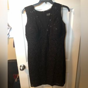 Black sequin/sparkle Laura Plus dress